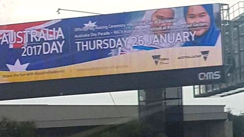 Australia Day billboard featuring women in hijabs taken down