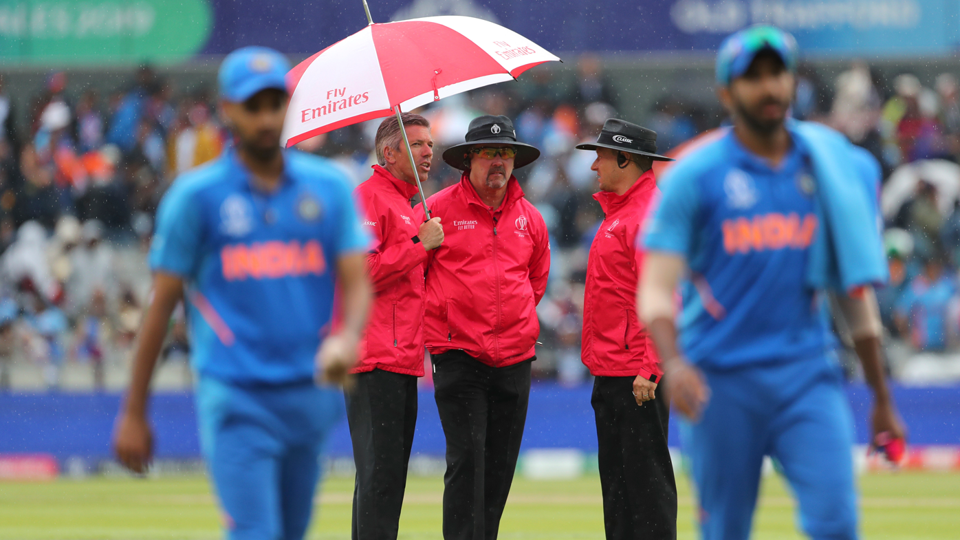 India v New Zealand World Cup semi final suspended due to rain