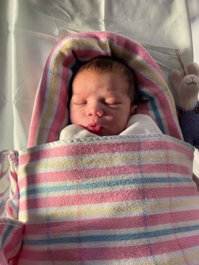 NRL star Angus Crichton and wife Chloe Esegbona welcome their first child