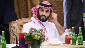 Crown Prince Mohammed bin Salman of Saudi Arabia takes his seat ahead of a working lunch at the G20 Summit, Tuesday, November 15, 2022, in Nusa Dua, Bali, Indonesia.