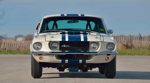 The 1967 Ford Mustang Shelby GT500 Super Snake that fetched millions at auction.