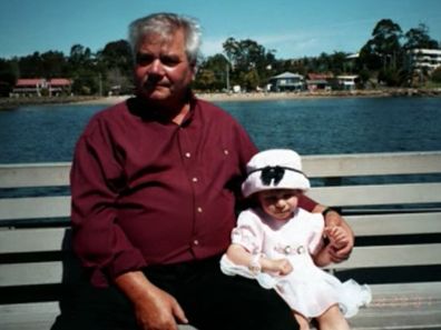 Chantelle Pellegrini as a baby with her dad Augusto.