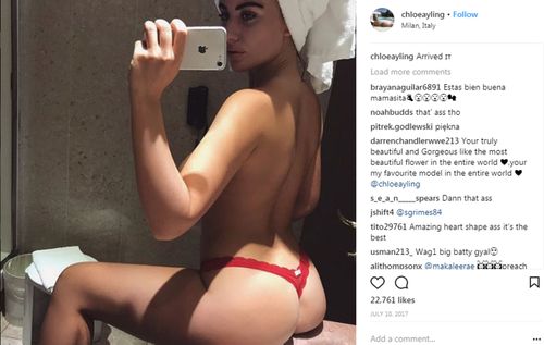 An Instagram post Chloe Ayling made in Italy the day of her alleged kidnapping. 