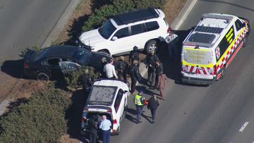 Police pursuit ends in Katoomba, Blue Mountains.
