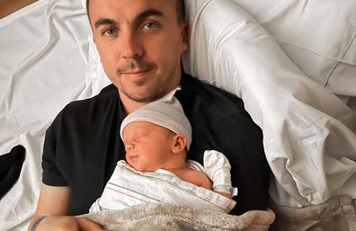 Malcolm in the Middle star, Frankie Muniz, first photo newborn son