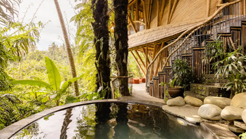 Aura House 2bds Eco Bamboo House, Pool, River View - Abiansemal, Bali, Indonesia