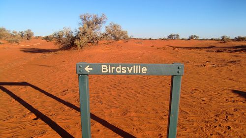 Sign at Birdsville