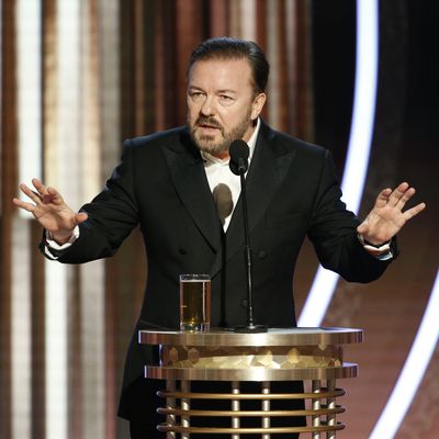2020: Ricky Gervais absolutely roasts Hollywood