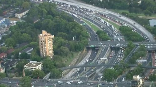 Traffic was banked up at least 12 kilometres earlier today. (9NEWS)