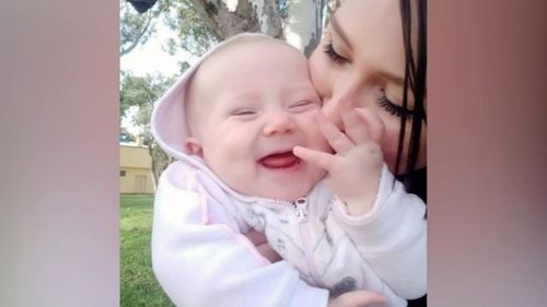 Baby Violet is in intensive care after being rushed to hospital with meningococcal.