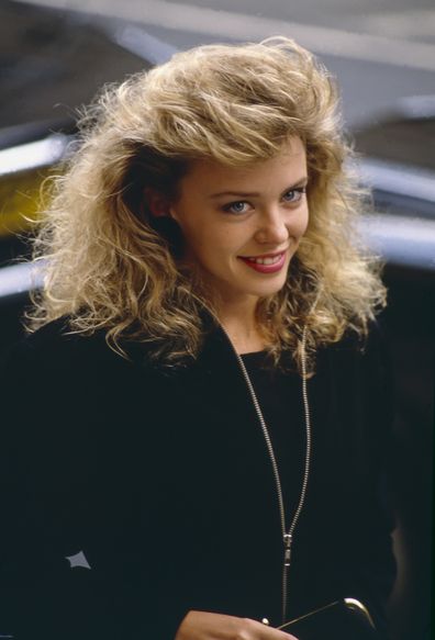 Kylie Minogue attends a charity event in London, 1988 