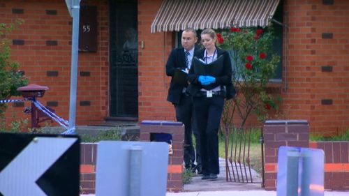A man has been shot, reportedly in front of his family, in Melbourne this morning. (9NEWS)