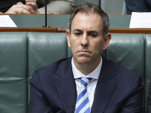 Treasurer Dr Jim Chalmers during question time at Parliament House in Canberra on Wednesday 1 April 2026. fedpol Photo: Alex Ellinghausen