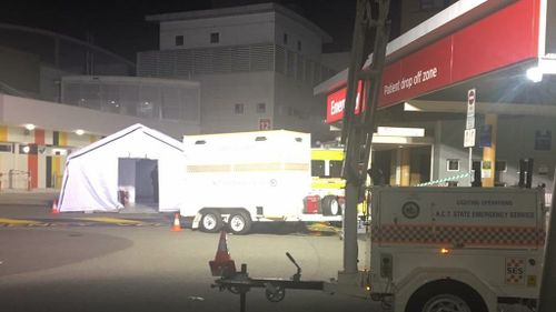 Patients evacuated from The Canberra Hospital after fire