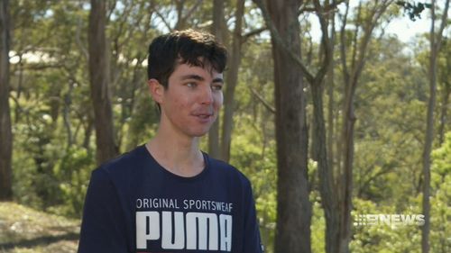 Jed Hockin, 18, spoke to 9NEWS about his incredible achievements. (9NEWS)