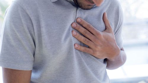 Chest pain is not the only sign of a a heart attack. stock file medical