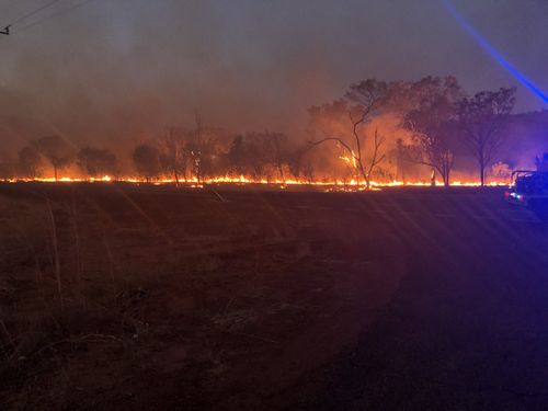 A watch and act remains in place for the blaze.