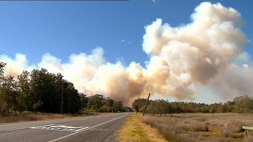 Fire services had hoped the winds would subdue long enough to contain the fire in Salt Ash. 