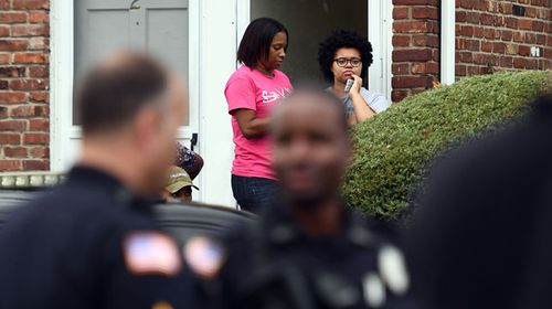 Neighbours in the New Jersey suburb near where bombs were found. (AFP)