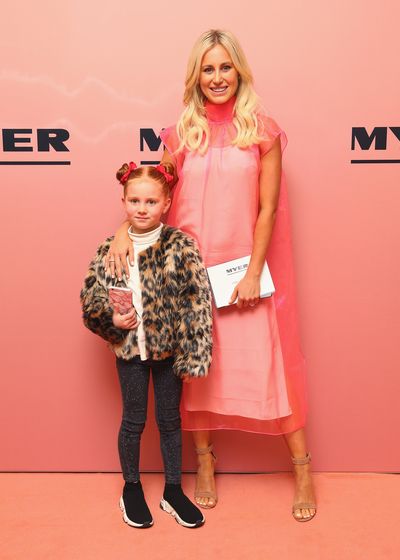 Roxy Jacenko, in Prada, and daughter Pixie Curtis at the Myer spring/summer '18 show