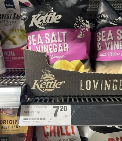 Soaring price of a packet of chips