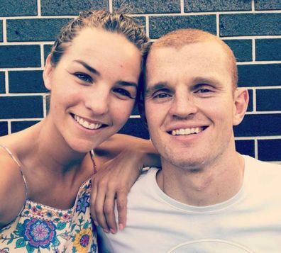 Alex McKinnon and wife Teigan.