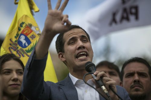 Venezuela's self-declared interim leader Juan Guaido.