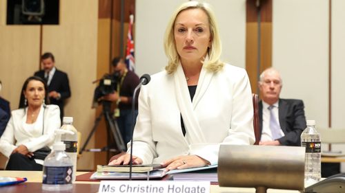 Former Australia Post boss Christine Holgate says her gender was a factor in being forced out of the company.