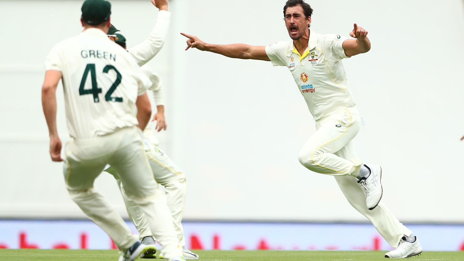 Mitchell Starc silences critics with wicket on first ball of the Ashes series