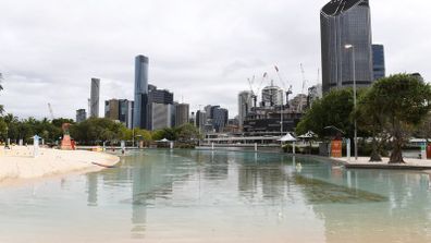 Brisbane CBD from Southbank.