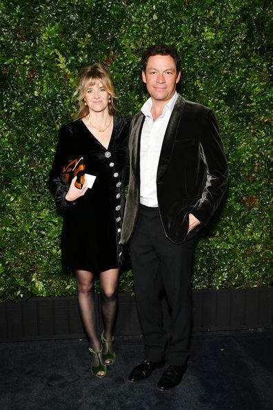 Dominic West and Catherine Fitzgerald attend Chanel And Charles Finch Pre-Oscar Awards Dinner At The Polo Lounge in Beverly Hills on February 23, 2019 in Beverly Hills, California. 