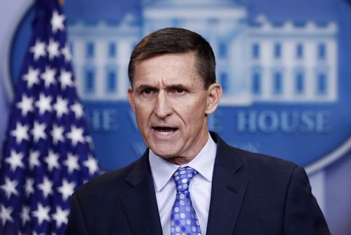 National Security Adviser Michael Flynn speaks during the daily news briefing at the White House, in Washington (AP Photo/Carolyn Kaster)