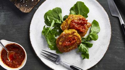 Recipe: <a href="https://kitchen.nine.com.au/2016/12/19/11/46/boxing-day-fritters" target="_top">Boxing Day pea and ham fritters</a>