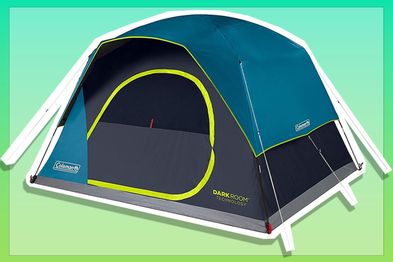 9PR: Coleman Skydome Camping Tent with Dark Room Technology