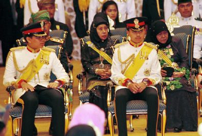 Princes Abdul Azim (left) with his brother Abdul Matine.