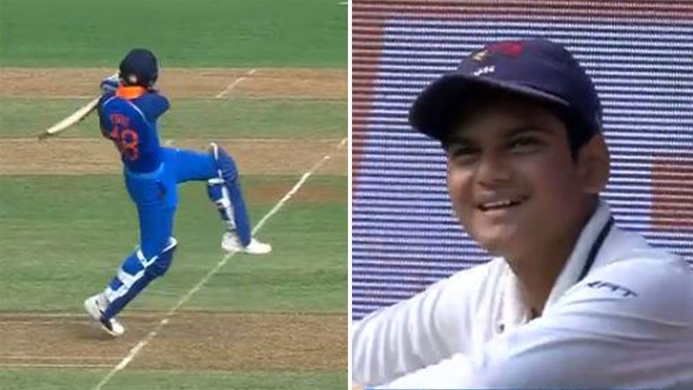 Indian captain Virat Kohli upstaged by teenage ball boy's stunning catch at ODI in Mumbai 