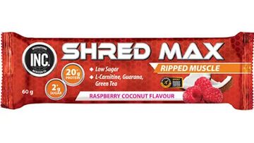 INC Shred Max Protein Bar Raspberry Coconut 60g recalled