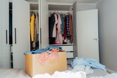 Decluttering and organising wardrobe
