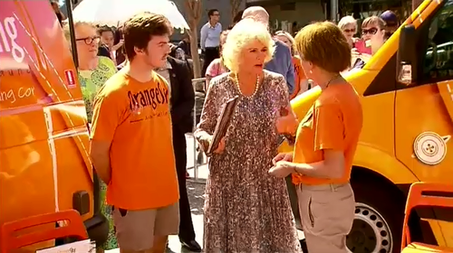 Camilla put her hand up to be the first volunteer for a future Orange Sky UK branch.