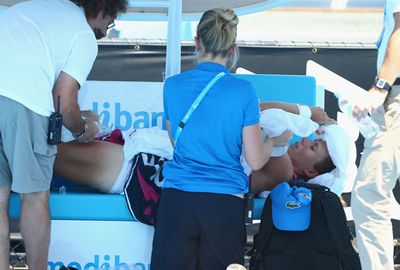 <b>Australian Open officials have applied the extreme heat policy for the first time this week at Melbourne Park as the sport's biggest names wilted in the punishing conditions. </b><br/><br/>With temperatures consistently above 40 degrees in Melbourne for a third day, tournament referee Wayne McKewen opted to enforce the extreme heat rule today.<br/><br/>Several players wilted in the extreme conditions, with women’s world number 50 Varvara Lepchenko one of many forced to take a medical time out.