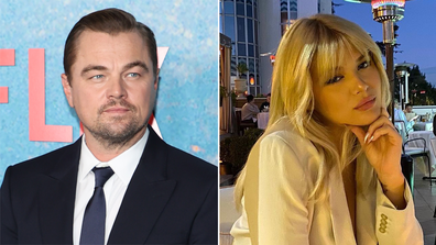 Leonardo DiCaprio and Victoria Lamas.