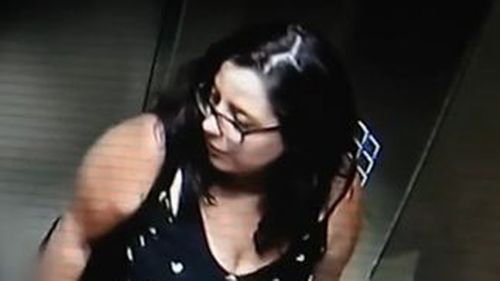 Detectives released CCTV of Ms Baker in a lift prior to her disappearance.