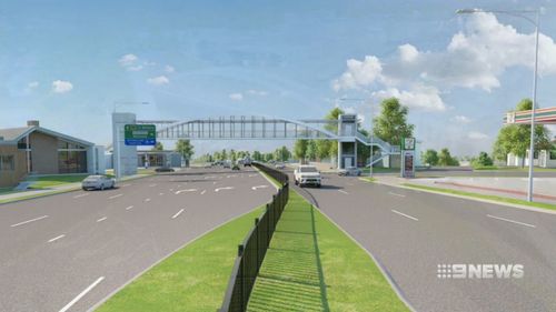 At Kirrawee a pedestrian footbridge will be installed to improve travel times. Picture: 9NEWS 