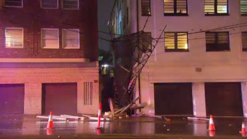 Wild storms pummel the coast of New South Wales overnight