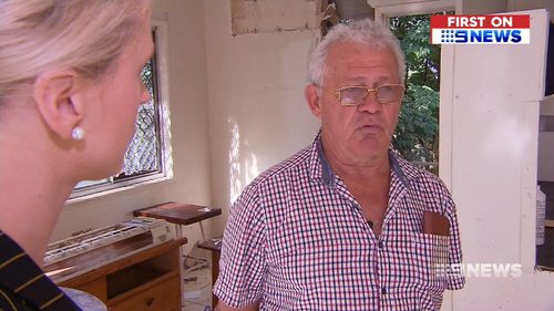 The tenants threatened him when he complained about the mess. Image: 9News
