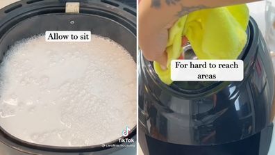 TikToker shares air fryer cleaning hack