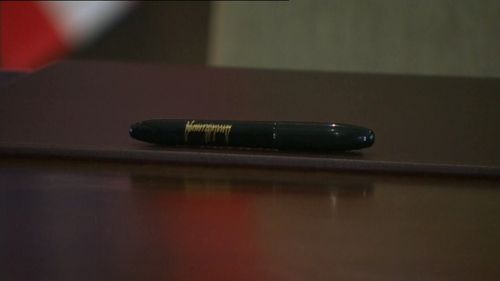 Yes this pen really does have Mr Trump's signature on it.