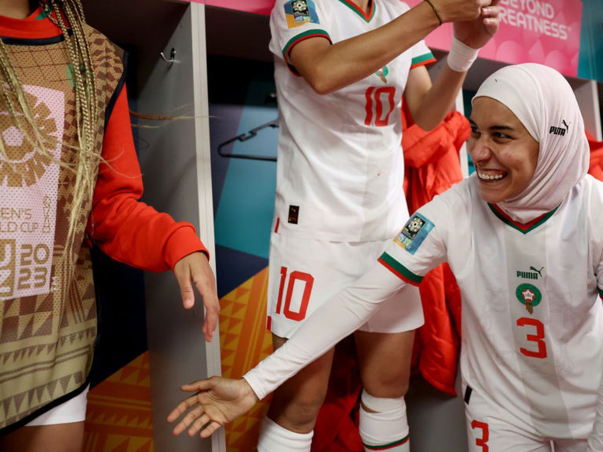 Morocco's Benzina becomes the first senior-level Women's World Cup player  to compete in hijab