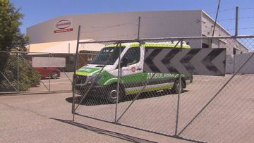 A﻿ man has died in suspected workplace accident in Perth.