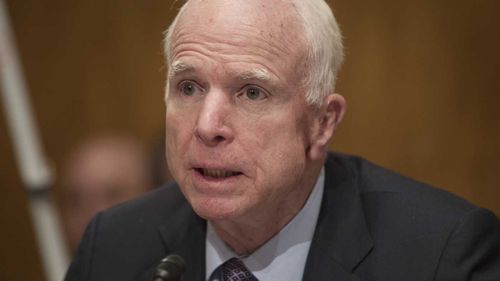 McCain expresses his 'unwavering support' for US-Australia alliance in call to Hockey